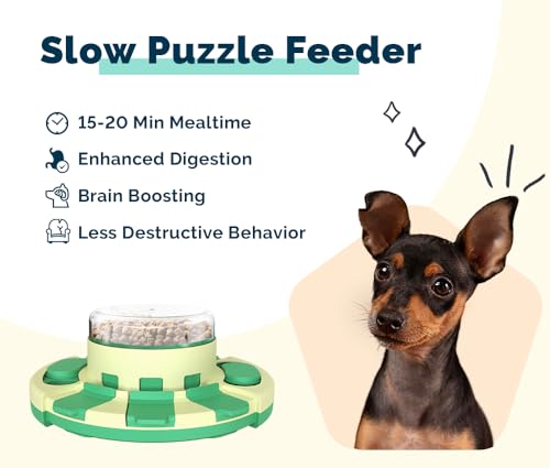 File Toy with 4 Non-Slip Pads| Dog Treat Puzzle | Slow Feeder Dog Puzzle Toy