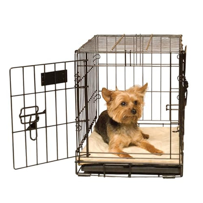 K&H Pet Products Self-Warming Crate Pad, Warming Dog Crate Bed, Machine Washable Dog Crate Mat, Tan X-Small 14 X 22 Inches - color: Tan, size: Extra-Small (14 in x 22 in)