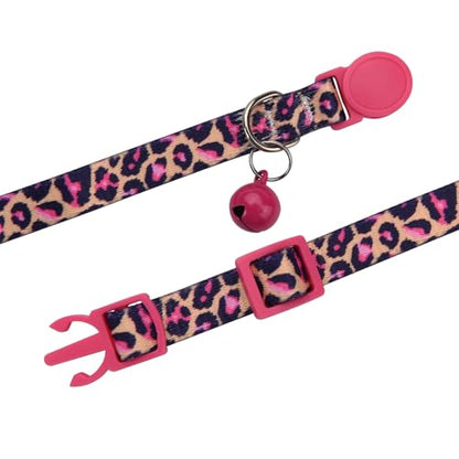 Cat Collar Breakaway with Bells, 3 Pack Girl Boy Pet Cat Collar with Bohemia Floral Tribal Geometric Patterns, Adjustable 7.5-12 Inch, with Safety Buckle for Kitten Cat(Set C) - color: Set C