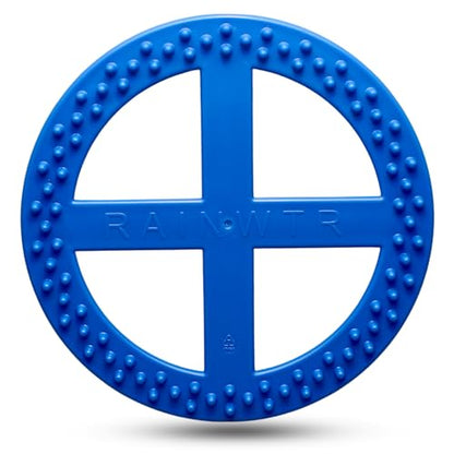 Flexible Flying Disc - Durable Floating Dog Toy for Fetch, Tug, Treat Filling, Made in USA, FDA Compliant TPE, Medium/Large Dogs, Blue - color: Blue