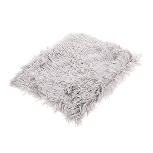 KESYOO Plush Pet Mat Comfortable Crate Cushion for Dogs Cats Soft Durable Sleeping Mat for Indoor Outdoor Use Washable Cozy Floor Blanket Light Gray s