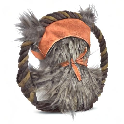 STAR WARS for Pets Dog Toy Ewok Plush Rope Frisbee Dog Toy | Plush Squeaky Pet Toy | Adorable Toys for All Dogs, Official Product