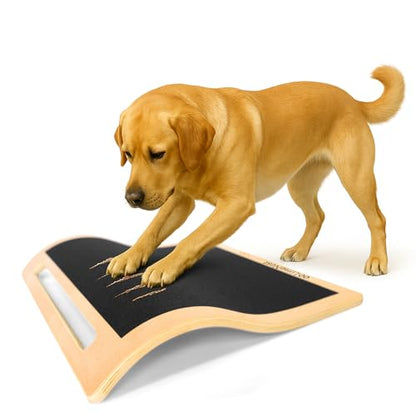 Dog Scratch Board for Nails – Dog Nail Scratch Pad with 2 Extra Sandpapers & Training Guide – Safe Dog Nail File Board for Natural Trimming – Dog Nail Board for All Sizes (Large 16.2in * 16.2in) - size: Large (16.2in * 16.2in)