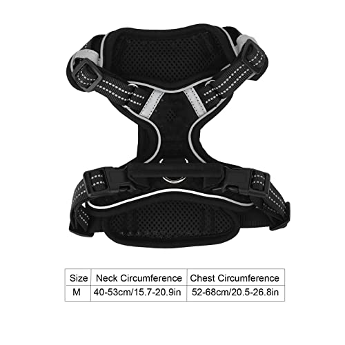 ZJchao Ergonomic Reflective Dog Harness with Breathable Mesh & Cushioned Straps for Small to Large Breeds – Secure, Comfortable Walks