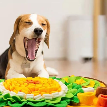 Dog Snuffle Mat, Interactive Foraging Toy for Small to Medium Dogs, Slow Feeding Puzzle Mat to Encourage Natural Foraging Instincts - color: Green