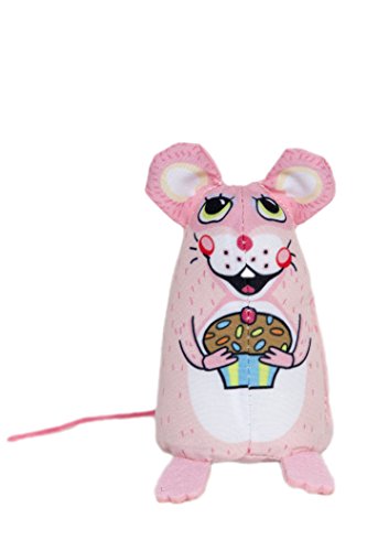 FUZZU Sweet Baby Mice Cat Toy | Cat Toy Catnip | Interactive Cat Toy | Stimulating Cat Toy | Organic Catnip | Pink - style: Cupcake