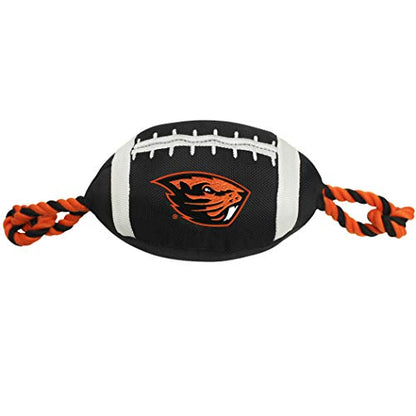 Pets First NCAA Nylon Football Dog Toy - color: Oregon State Beavers