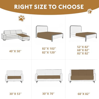 FunFurry Waterproof Dog Blanket, Couch Cover for Dogs Washable, Reversible Dog Bed Cover.(Dark＆Light Grey, 30 X 70 Inch - 1 Pack) - color: Dark＆light Grey, size: 30 X 70 Inch - 1 Pack