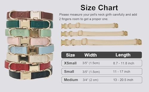 Soft Classic Leather Dog Collar Heavy Duty Padded Collars with Metal Buckle for Puppy Small Medium Dogs (Beige White,M) - color: White, size: Medium