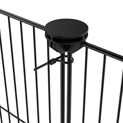 HOMIDEC Pet Playpen,Small Animals Cage DIY Wire Portable Yard Fence with Door for Indoor/Outdoor Use,Puppies,Kitties,Bunny,Turtle 48" x 24" x 16" - style: Black