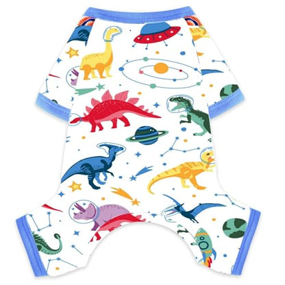Dog Pajamas for Small Dogs, Soft Thin Pjs Jammies Cat Doggie, Summer Pet Cute Puppy Clothes Outfits Dogs Boy Girl(Blue UFO,XS) - color: Blue UFO, size: X-Small (Chest 11.8 in)
