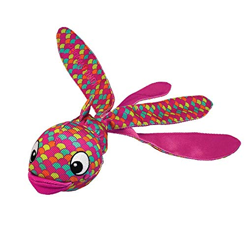 KONG Wubba Finz - Dog Toy for Tug of War & Fetch - Dog Supplies for Puppy & Dog Playtime - Outdoor & Indoor Dog Toy (Pink, Small) - color: Pink, size: Small