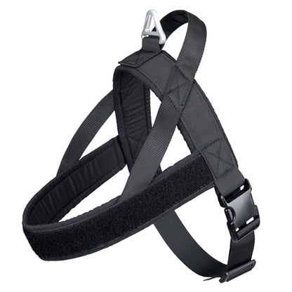 EXCELLENT ELITE SPANKER No-Pull Harness, Nylon Dog Harness, Adjustable Small Dog Harness, Padded Harness, Training Running, BLK-XS - color: BLK, size: XS-(Chest 13.5-19.5")