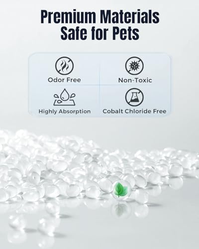16pcs Pet Food Desiccant Bag Compatible with Oneisall Automatic Cat Feeder, Desiccant Packs Replacement with Color Indicating for Automatic Pet Feeder, Keep Cat Dog Food Dry and Fresh