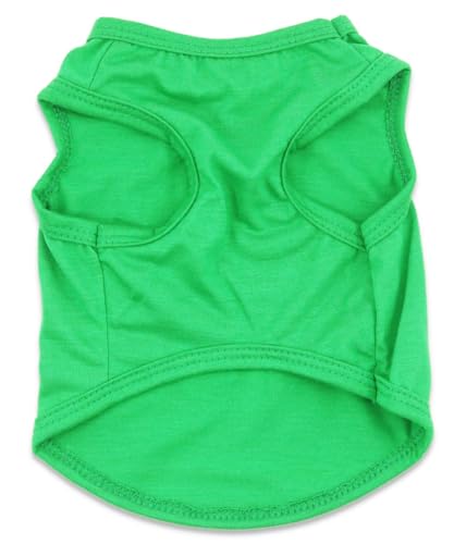 St Patricks Day Dog Shirt with Clover Print Small Dogs St Patrick's Clothes, Green - color: Clover, size: X-Small (Under 3.3lb)