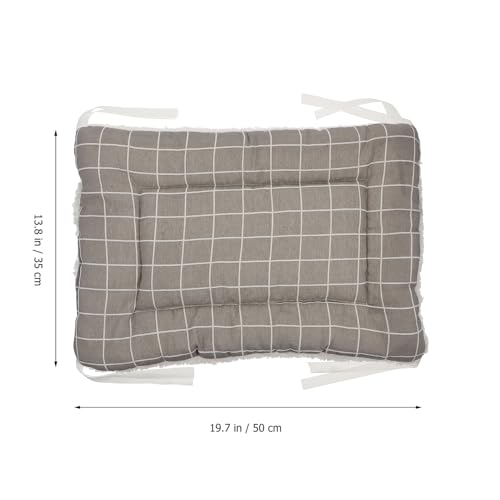 Warm Plush Reversible Cat Mat and Dog Sleeping Bed, Thickened Soft Fleece Pet Cushion 50x35cm, Non-Slip Bottom for Indoor Use in Cat Cages and Pet Platforms