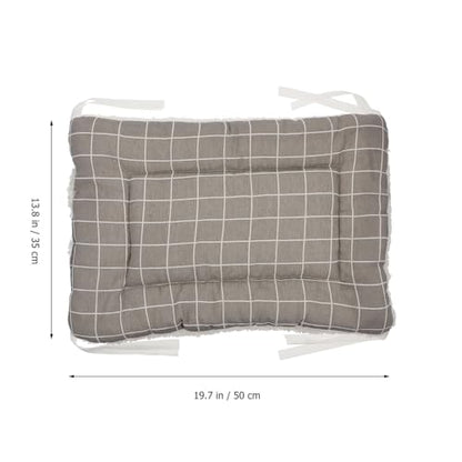 Warm Plush Reversible Cat Mat and Dog Sleeping Bed, Thickened Soft Fleece Pet Cushion 50x35cm, Non-Slip Bottom for Indoor Use in Cat Cages and Pet Platforms