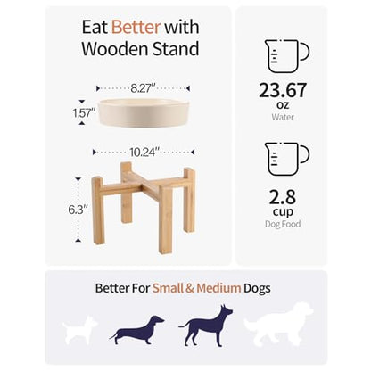8.26 in Milk White Dog Bowl Slow Feeder Ceramic for Medium and Large Breed,Elevated/Raised Slow Feeding Dog Food Water Dish Heavy Weighted,Puzzle Eating Bowl Modern Maze Meteor - color: Upgraded Milk White Slow Feeder Elevated