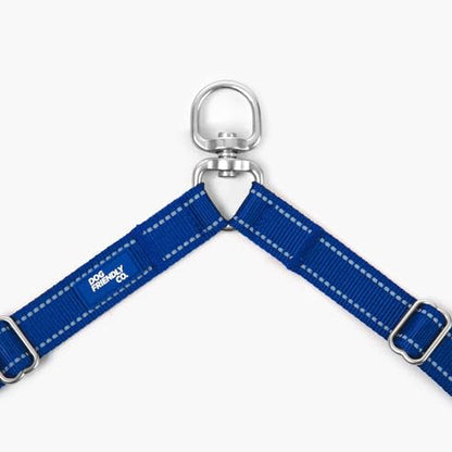 Dog Friendly Co. Leash Splitter | Walk Two Dogs | Complete Control - 360° Swivel, Tangle Free, Adjustable Length, Reflective Webbing, Heavy Duty Clips (Classic Blue) - color: Classic Blue