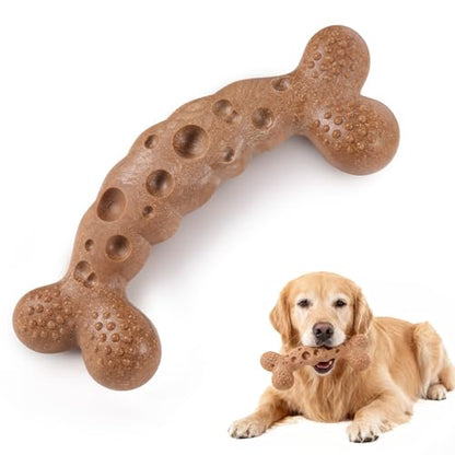 Dog Chew Toy for Aggressive Chewers Dog Bone Toys for Medium Large Dog Breed to Keep Them Busy Milk Flavored