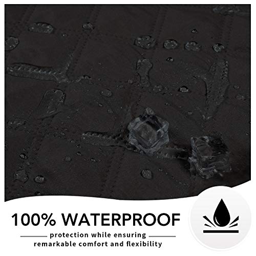 Easy-Going 100% Waterproof Dog Bed Cover, Non-Slip Pet Blanket for Furniture, Washable Couch Cover, Repleasement Sofa Cover (52X82 in,Black) - color: Black, size: 52x82 in