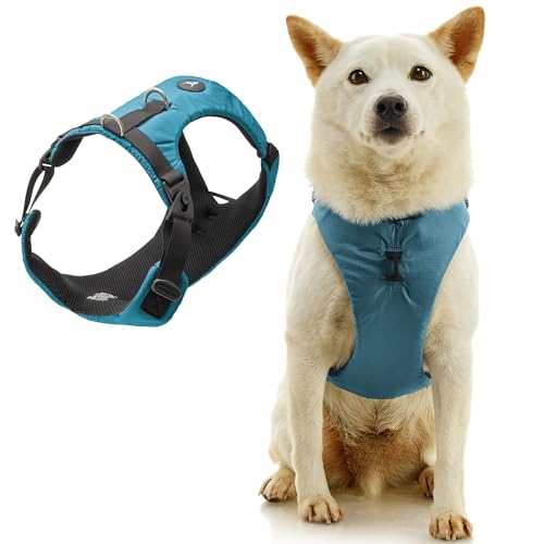Gooby Trailblazer Harness - Celestial, 2X-Large - Shock Absorbing Dog Harness with No Pull Front and Dual Back Clips for Small Dog and Medium Dog - color: Celestial, size: 2X-Large (26.75-32")