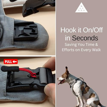 Effortless No-Pull Dog Harness with Magnetic Buckle – One-Hand On/Off Comfort Fit for Small, Medium & Large Breeds | Soft Padded, Adjustable, and Durable by Up Dog Shop (Small) - size: Small (15-30 lbs)