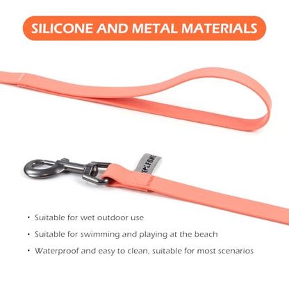 Wolfone 10ft Pale Pink Long Leash - Waterproof Training Dog Leash for Recall, Swimming, Camping, Beach, Hunting, Walking（3m*19mm*2.7mm） - color: Pale Pink, size: 10FT