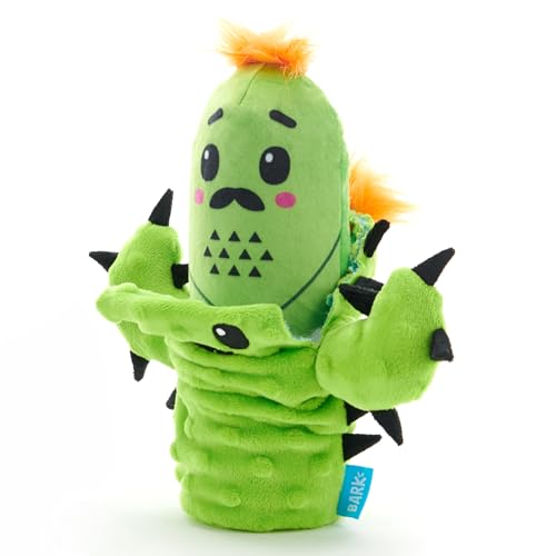 Barkbox 2 in 1 Interactive Plush Dog Toy - Rip and Reveal Toy for Dogs and Puppies - Stimulating Squeaky Pet Toys | Prickly Pete (Small) - color: Prickly Pete, size: Small Dog
