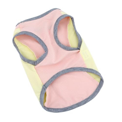 PAIDEFUL Summer Cooling Dog Shirt for Small Dogs Breathable Mesh Pet T-Shirts UV Sun Protection Puppy Vest Soft Lightweight Doggie Tank Top Fashion Chihuahua Tee Clothes Cat Apparel D-Ring,Pink,XL - color: pink, size: XXL