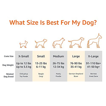Amazon Basics Cooling Breathable Elevated Dog Bed with Metal Frame for Large Dogs, 51" x 31" x 8", Grey - color: Grey, size: Large