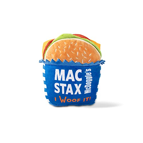 Fringe Studio Plush Dog Toy, MCDOGGLE’S MAC STAX, Wagsdale Dog Toy Collection (289738), Multi-Colored - color: Mac Stax