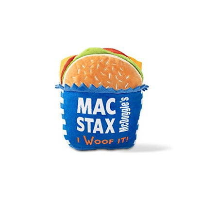 Fringe Studio Plush Dog Toy, MCDOGGLE’S MAC STAX, Wagsdale Dog Toy Collection (289738), Multi-Colored - color: Mac Stax