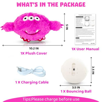 Interactive Dog Toys Rechargeable Moving Dog Puppy Toys to Keep Them Busy (Monster) - color: Monster