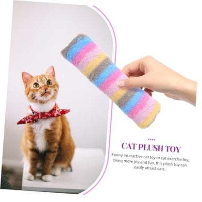 Catnip Plush Pillow Toy for Kittens Interactive Chew Toy for Indoor Cats for Exercise and Entertainment Soft Plush Design - size: 23.5x6x5cm
