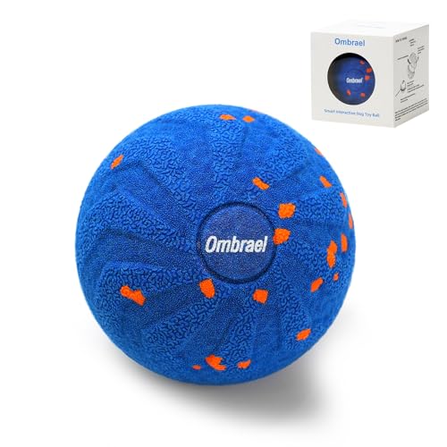 Ombrael Smart Interactive Dog Toys-Ball, Automatic Moving Bouncing Spinning, Washable Chew-Resistant to Keep Them Busy, for Medium Large Bored Dogs Indoor Outdoor Play