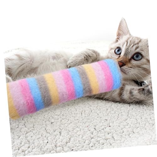 Catnip Plush Pillow Toy for Kittens Interactive Chew Toy for Indoor Cats for Exercise and Entertainment Soft Plush Design - size: 23.5x6x5cm