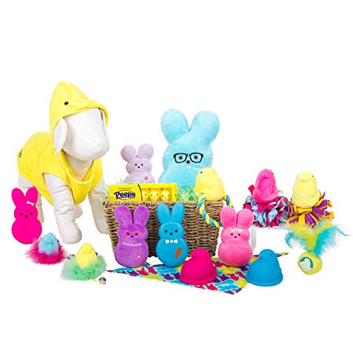 Peeps for Pets Plush Bunny Toys for Dogs, Pink/Purple, Mini/2 Pack | Fun Way to Keep Your Pet Entertained for Hours | Soft, Cute, Cuddly, and Squeaky Dog Toys for Easter or Everyday Use