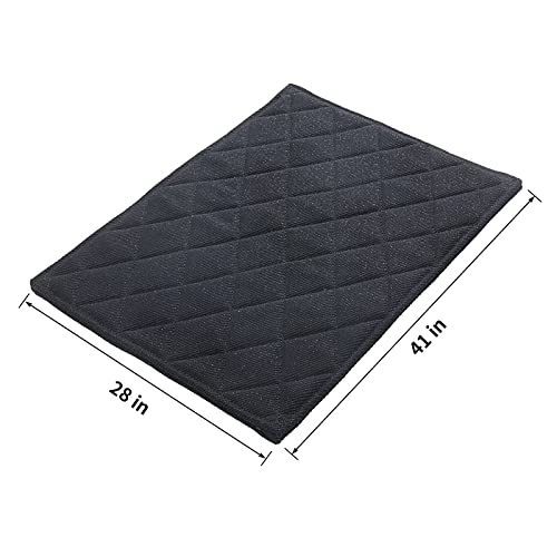 HOMBYS Chew Proof Dog Crate Pad Mat, 28"x41" Indestructible Kennel Pad for Aggressive Chewers, Durable and Water Resistant Teething Puppy Crate Mats for Dogs Cages - size: Large(41" L x 28" W)