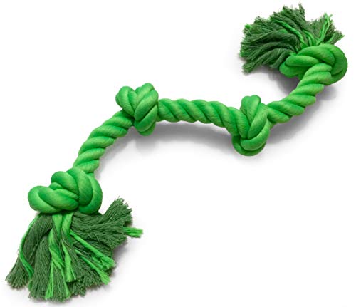 Mary & Kate Pets XL Dog Rope TUG Toy Set - for Aggressive CHEWERS and Big Puppies - Sturdy, Strong and Heavy Duty to Withstand Puppy Biting and Chewing (L, Multi Color)