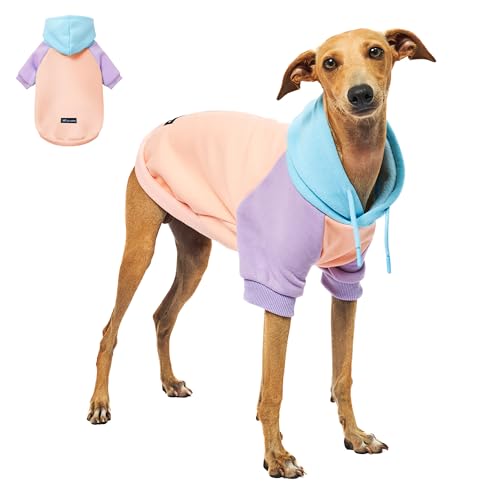 Tuff Pupper Dog Hoodie | Premium Quality Insulated Fabric | Ultra Soft Interior for Superior Comfort | Elastic Cuffs & Drawstring for Warmth | Stretch Fit Suitable for All Breeds (Pastel, XS) - color: Bubblegum Pop, size: 10-15 lbs (X-Small)