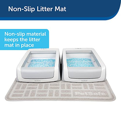 PetSafe Anti-Tracking Litter Mat - Traps Crystal and Clay Clumping Cat Litter - Durable Mesh Material - Easy to Clean Mat - Compatible with All Cat Litter Boxes - Large Size - size: Large