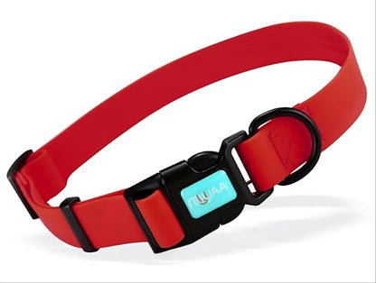 Waterproof Dog Collars,Easy Clean Collar,Adjustable Dog Collars for Small,Medium, Large Dogs(red, L) - color: Red, size: L
