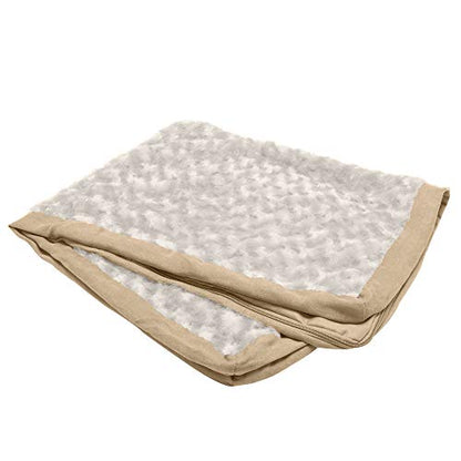 Furhaven Replacement Dog Bed Cover Ultra Plush Faux Fur & Suede Mattress, Machine Washable - Cream, Jumbo Plus (XX-Large) - color: Cream, size: Jumbo Plus (XX-Large) (Pack of 1)
