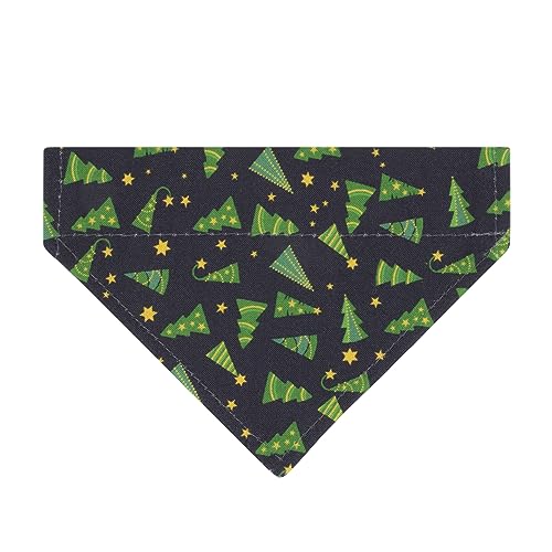 Ultra Joys Cat Collar - Breakaway with Bells for Kittens & Adults, Boy & Girl Cat Collars - Christmas Tree Small - color: Christmas Tree-Bandana Collar, size: Small