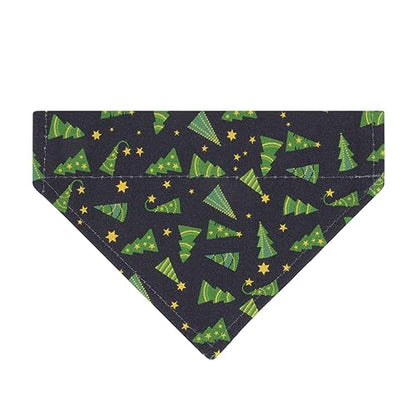 Ultra Joys Cat Collar - Breakaway with Bells for Kittens & Adults, Boy & Girl Cat Collars - Christmas Tree Small - color: Christmas Tree-Bandana Collar, size: Small