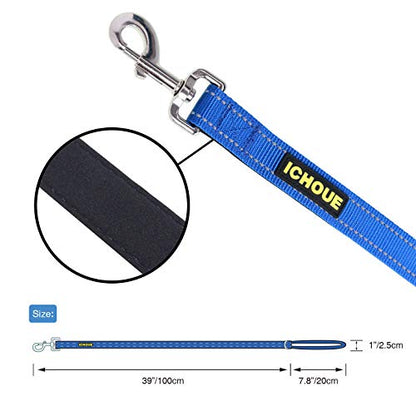 iChoue French Bulldog Harness and Leash Set Adjustable Padded Locked Buckle with Handle for Frenchie Pug English Boston Terrier Dogs, Blue, Small - color: A Harness with Leash Blue, size: Small ( 5 - 25 lbs )