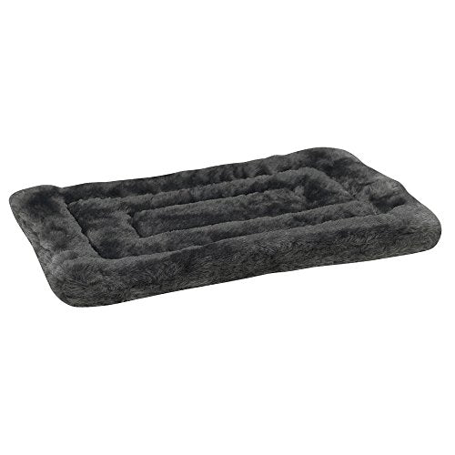 Slumber Pet Plush Mats - Versatile and Comfortable Mats for Dogs and Cats - Intermediate, 26"L x 17"W, Gray - size: Intermediate