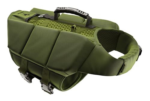 NOAH & PAW Dog Life Jacket, Human Standards Lifejacket Design, Dog Life Vest for Swimming and Boating, 3X Foam Support for Max Floating, Breathable Mesh, Salvavidas para Perros, Size L - size: L