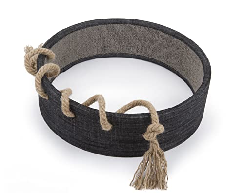 Petlinks 3-in-1 Scratch Around Carpet Cat Scratcher with Jute Rope - Gray/Denim, One Size - color: Scratch Around